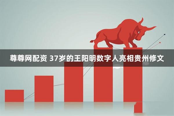 尊尊网配资 37岁的王阳明数字人亮相贵州修文